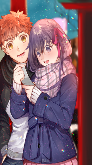Shirou Emiya and Sakura Matou from Fate/Stay Night