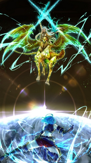 Djeeta and Zooey from Granblue Fantasy
