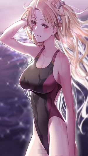 Ereshkigal from Fate/Grand Order in a swimsuit