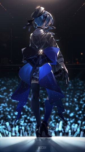 Suisei Hoshimachi in Elegant Stage Outfit
