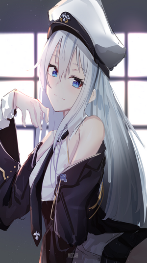 Enterprise from Azur Lane in White Hat