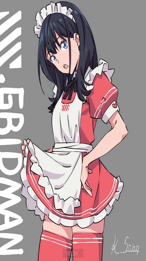 Rikka Takarada from SSSS.GRIDMAN in maid outfit