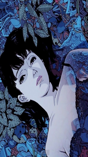 Mima Kirigoe from Perfect Blue lying among leaves