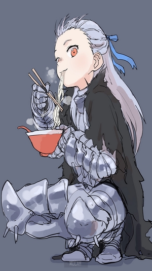 Noi from Dorohedoro eating ramen