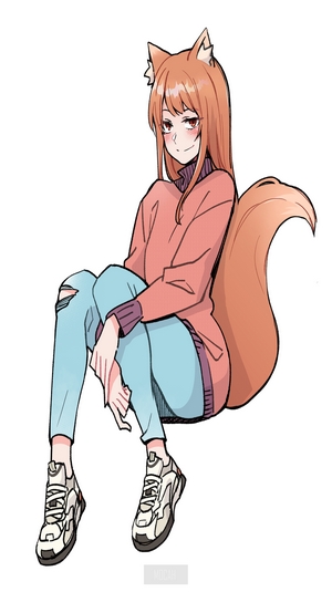 Holo from Spice and Wolf fan art