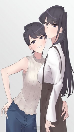 Komi Shouko and Komi Shuuko from Komi Can't Communicate