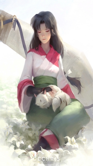 Sango and Kirara from Inuyasha fan art