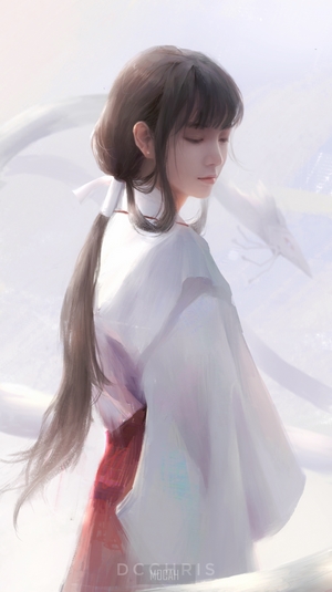 Kikyo from Inuyasha fan art by Dcchris