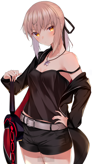 Saber Alter from Fate/Grand Order in Casual Outfit