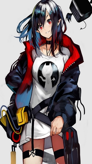 Closure from Arknights anime girl