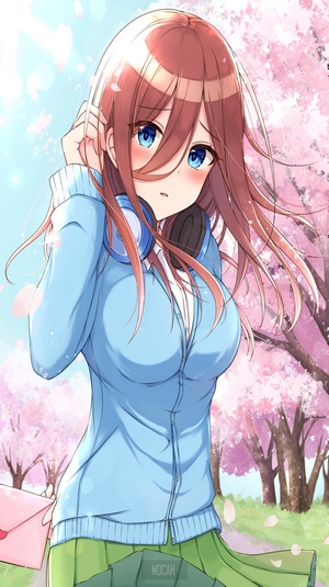 Nakano Miku in Cherry Blossom Season