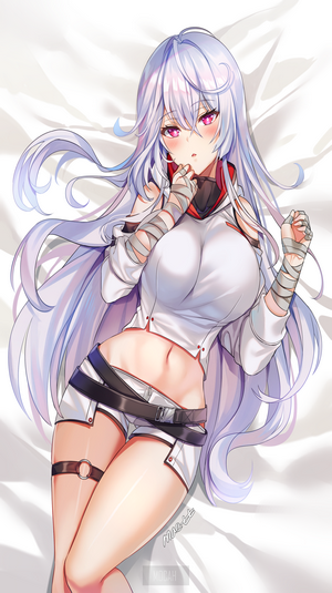 Anime girl with silver hair from Closers