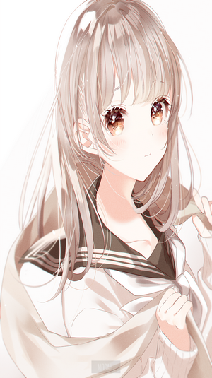 Anime girl with long hair