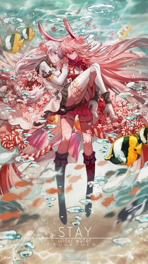 Yae Sakura from Honkai Impact 3rd underwater