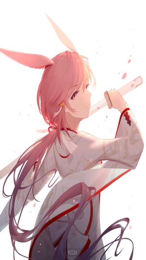Yae Sakura from Honkai Impact 3rd with a sword