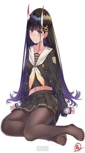 Noshiro from Azur Lane in School Uniform