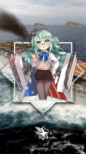 Langley from Azur Lane with glasses and whip
