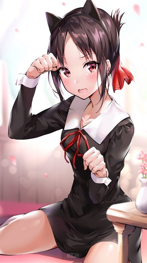 Kaguya Shinomiya from Kaguya-Sama: Love is War Nekomimi Fan Art