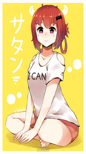 Satanichia McDowell Kurumizawa from Gabriel Dropout fan art