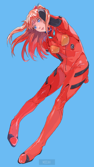 Asuka Langley Soryu from Neon Genesis Evangelion in Plugsuit