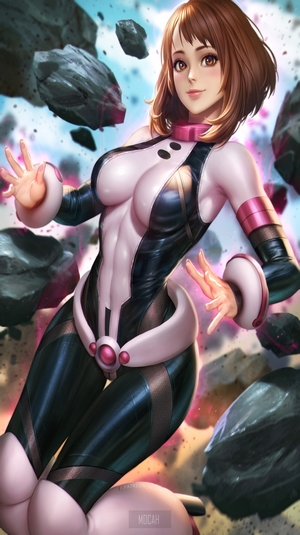 Ochako Uraraka from My Hero Academia in costume