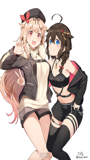 Shigure and Yuudachi from KanColle
