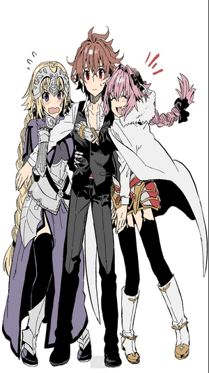 Jeanne d'Arc, Sieg, and Astolfo from Fate Series