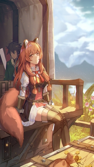 Raphtalia and Naofumi from The Rising of the Shield Hero