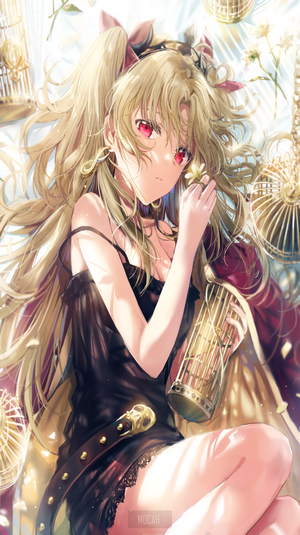Ereshkigal from Fate/Grand Order in Black Dress