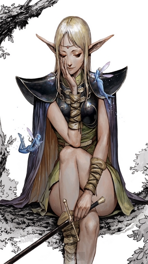 Deedlit from Record of Lodoss War with Fairies