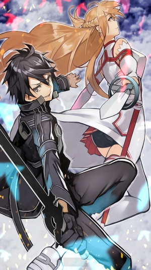 Kirito and Asuna from Sword Art Online