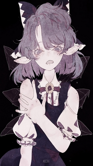 Touhou Inspired Purple-Haired Anime Elf Girl