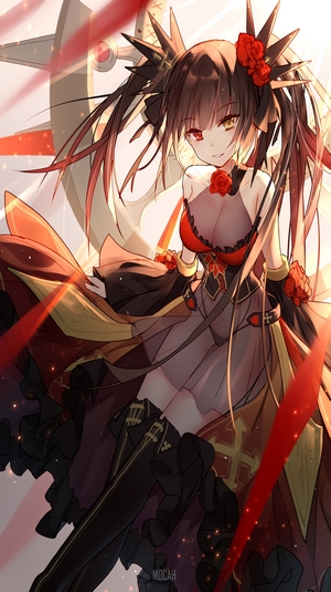 Tokisaki Kurumi in Elegant Dark Fantasy Dress