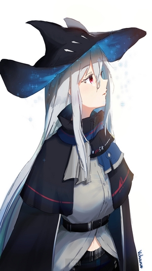 Skadi from Arknights in Witch Hat