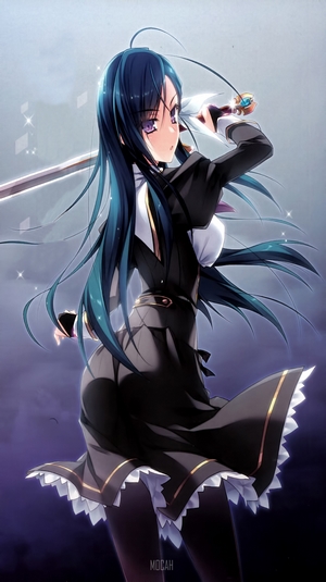 Anime girl with sword