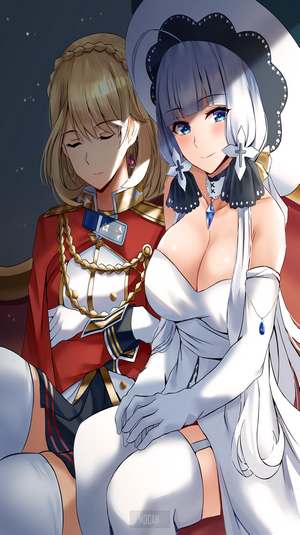 Prince of Wales and Illustrious from Azur Lane