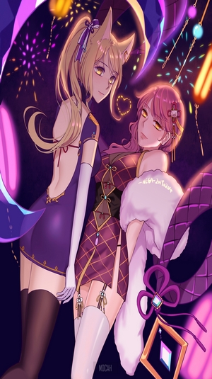 K/DA Ahri and Kai'Sa from League of Legends