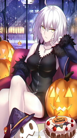 Jeanne d'Arc (Alter) from Fate/Grand Order in Halloween costume