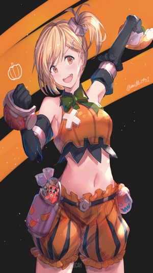 Djeeta from Granblue Fantasy in Halloween costume