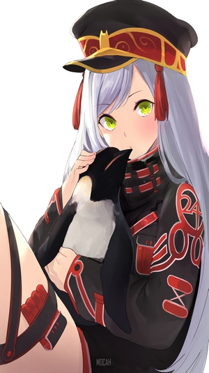 Anime girl with a penguin