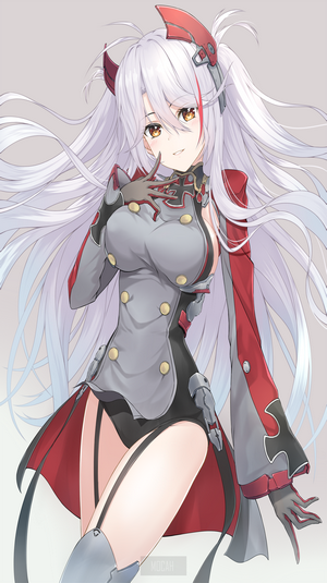 Prinz Eugen from Azur Lane in Elegant Armor