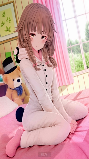 Azusagawa Kaede in Cozy Pyjamas from Seishun Buta Yarō