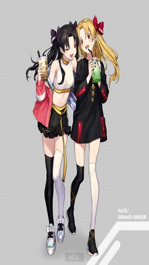 Rin Tohsaka and Ereshkigal from Fate/Grand Order