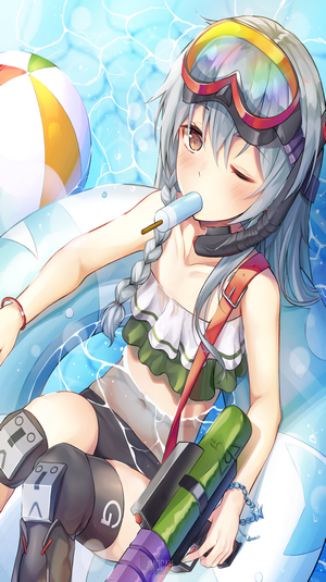G11 from Girls Frontline in a swimsuit
