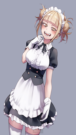 Himiko Toga from Boku no Hero Academia in maid outfit