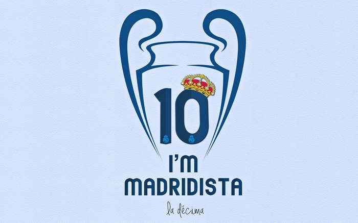 Real Madrid 'La Décima' Champions League trophy