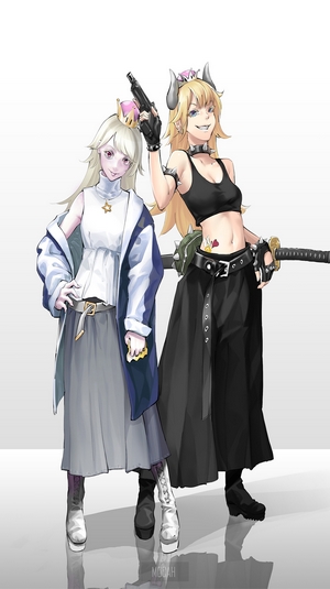 Bowsette and Booette from Mario series