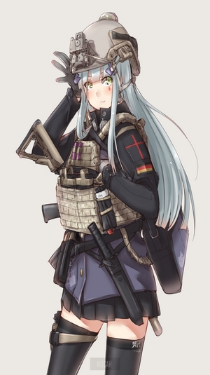 HK416 from Girls Frontline in tactical gear