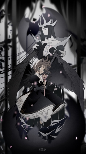 Sakura Kinomoto and Dark Queen from Cardcaptor Sakura