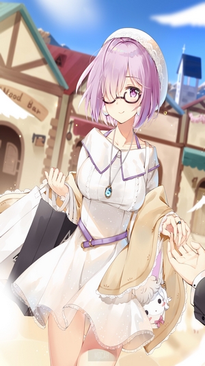 Mash Kyrielight from Fate/Grand Order shopping